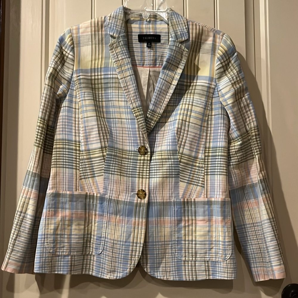 Talbots Plaid Jacket size 8 women’s